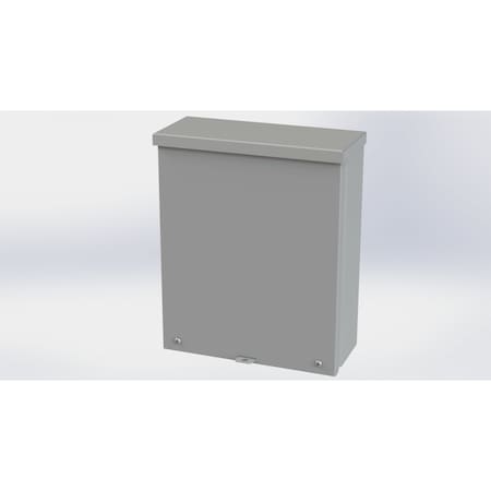 Saginaw Control & Engineering Screws Electrical Enclosures, 12 in H, 4 in D, 10 in W, NEMA 3R, Galvanized Steel SCE-12R104